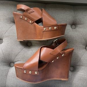 F21 platform chunky sandals